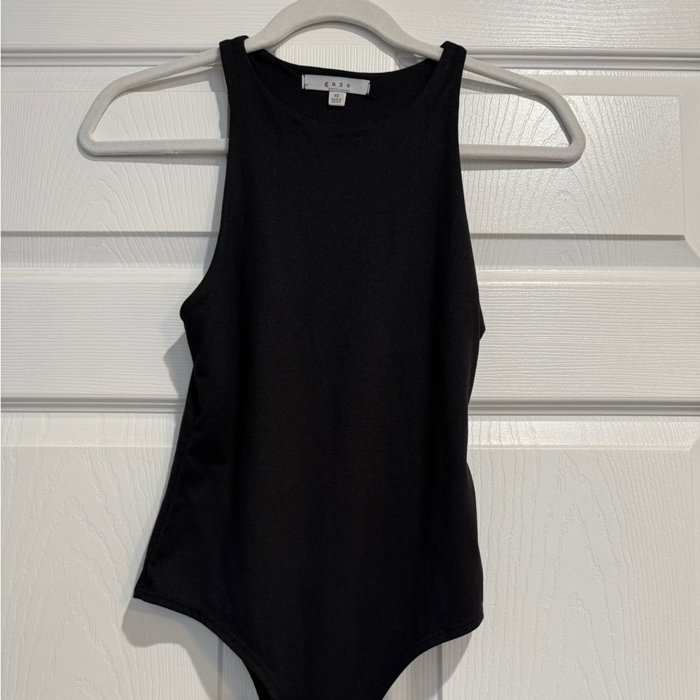 Gaze Classic Black Bodysuit